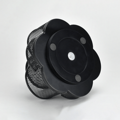Metal Mesh Rotating Pen Holder Desktop Storage Box