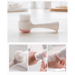 3D Manual Facial Cleansing Brush 2 in 1 Skin Care Face Brush