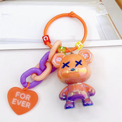 Pearlescent Candy Bear Keychain Pendant for Men