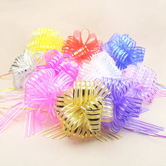10pcs Pull Flower Ribbons - Colorful Packaging Bow