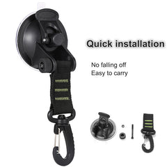 1pc Tent Suction Cup Hook Anchor Outdoor Car Camping Tarp Tie Down