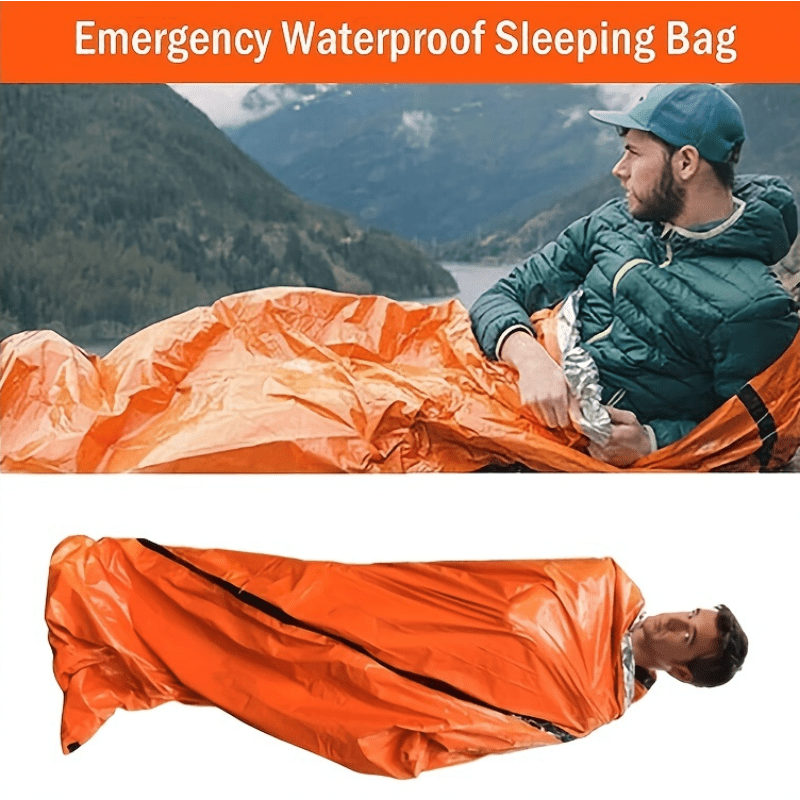 Waterproof Emergency Sleeping Bag for Camping Hiking Outdoor Activities