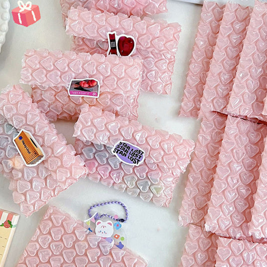 10pcs Pink Love Bag Bubble Envelope Packaging