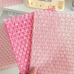 10pcs Pink Love Bag Bubble Envelope Packaging