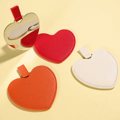 Heart Shaped Makeup Mirror Metal Ultra Thin Mini Vanity Mirror