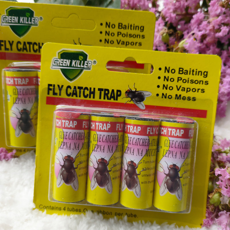 8pcs Fly Traps Sticky Hanging Fly Tape Catcher Ribbon