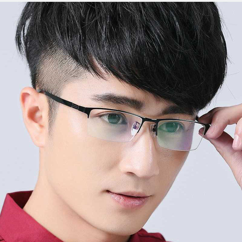 Presbyopia Hyperopia Half Frame Glasses 100-400 Lens With Case