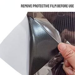 8in High Glossy Car 7D Carbon Fiber Wrapping Vinyl Film Stickers Waterproof