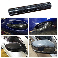 8in High Glossy Car 7D Carbon Fiber Wrapping Vinyl Film Stickers Waterproof