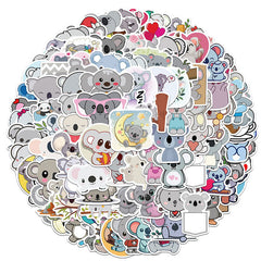 100pcs Animal Koala Stickers Waterproof DIY Room Decoration