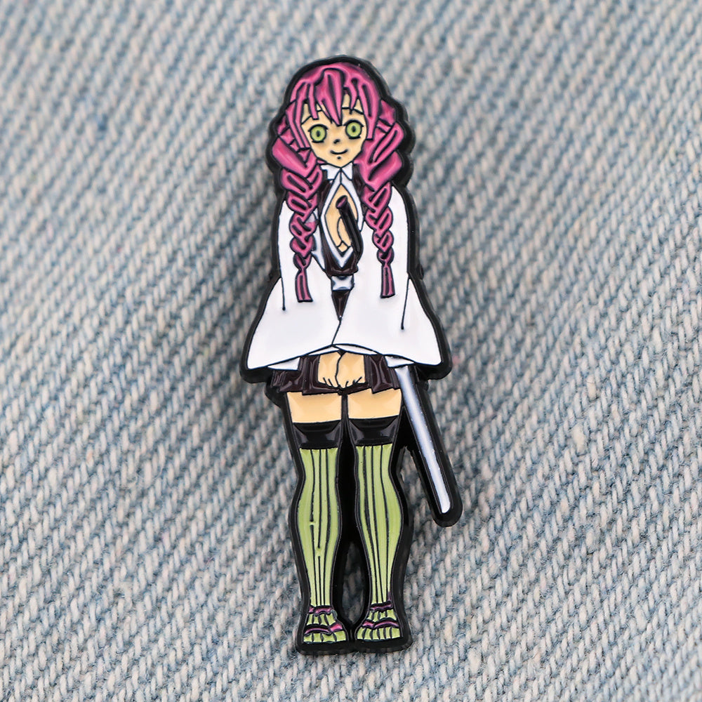 Men's Anime Backpack Enamel Pin Badges, Manga Pin Accessories
