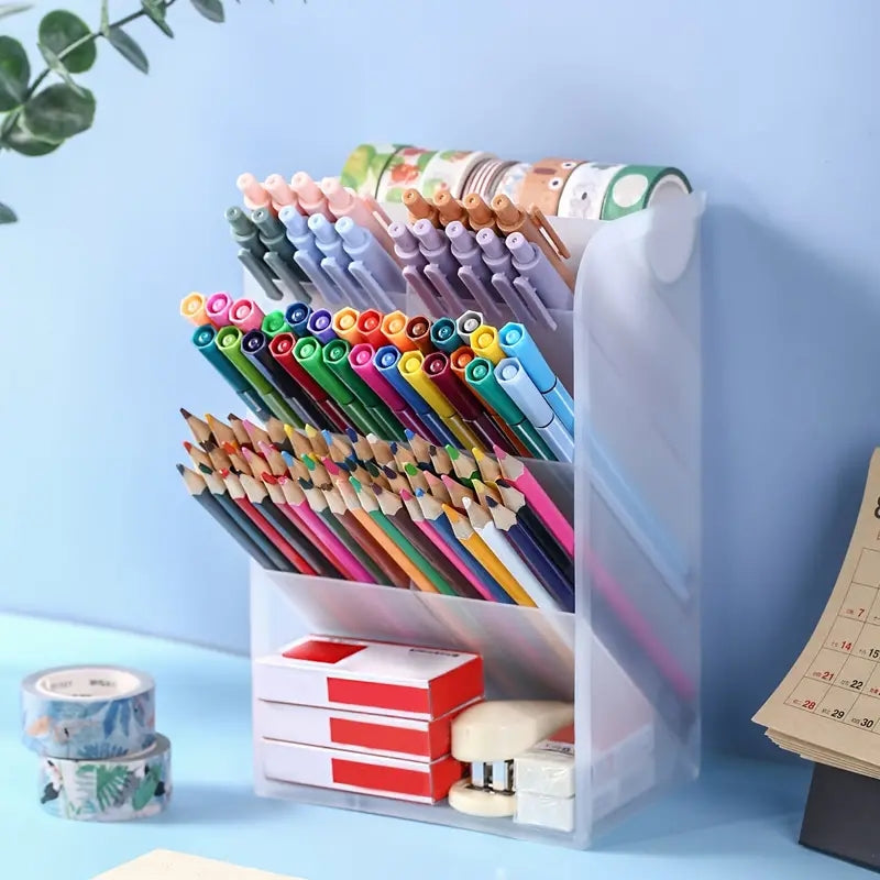 Desktop Stationery Organizer Pencil Holder Storage Rack