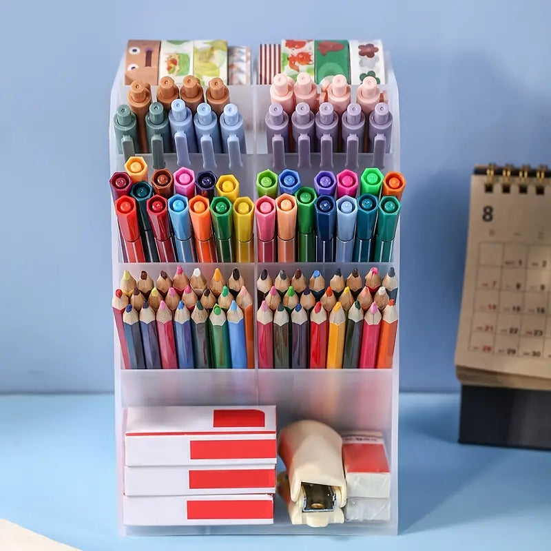 Desktop Stationery Organizer Pencil Holder Storage Rack