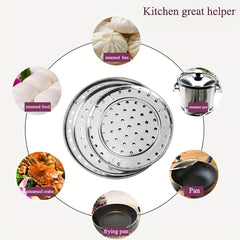 Stainless Steel Steamer Rack for Steaming, Canning, and Cooking