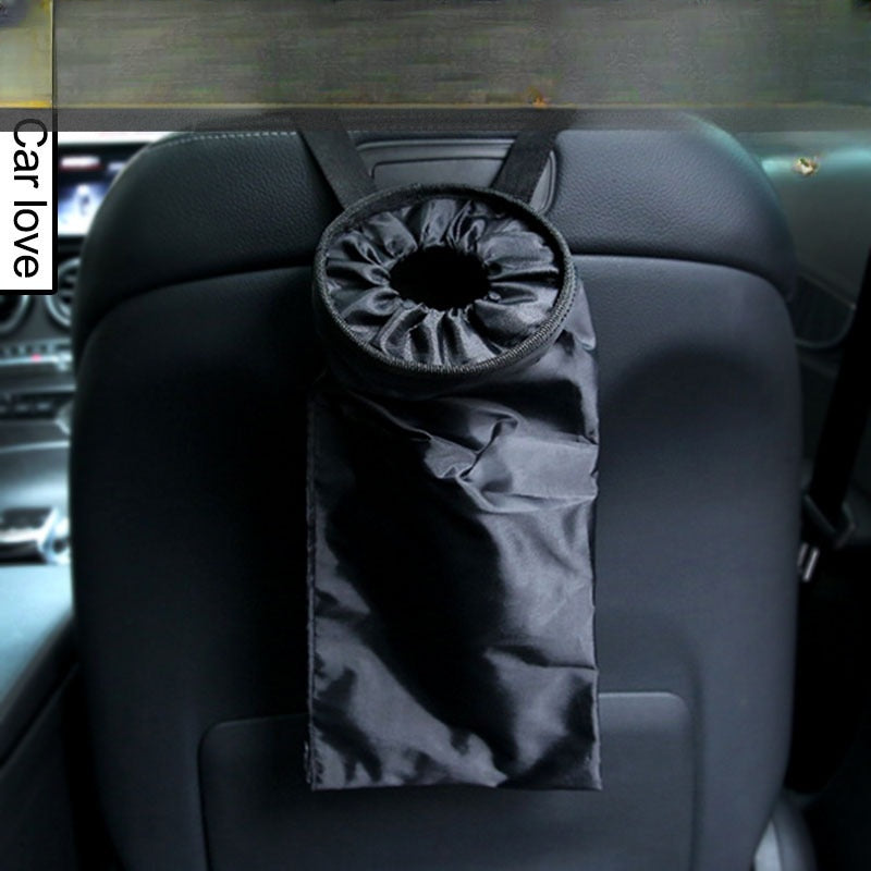 Car Trash Can Chair Back With Storage Bucket Folding Car Garbage Bag