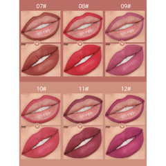 12 Pcs Matte Lip Liner Set - Long Lasting Nude Lipstick Waterproof Retouch