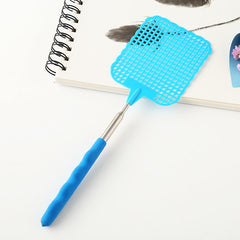 2pcs Telescopic Fly Swatters Durable Plastic Non Slip Handle Indoor Outdoor