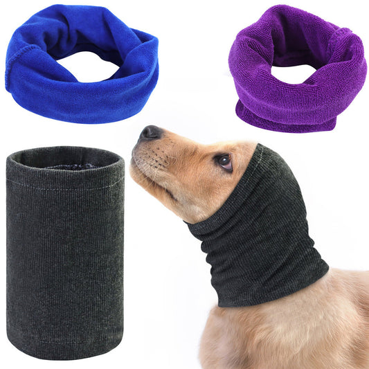 Soft Dog Ear Cover Pet Cat Protective Ear Muffs Anxiety Relief Calming Stretchy