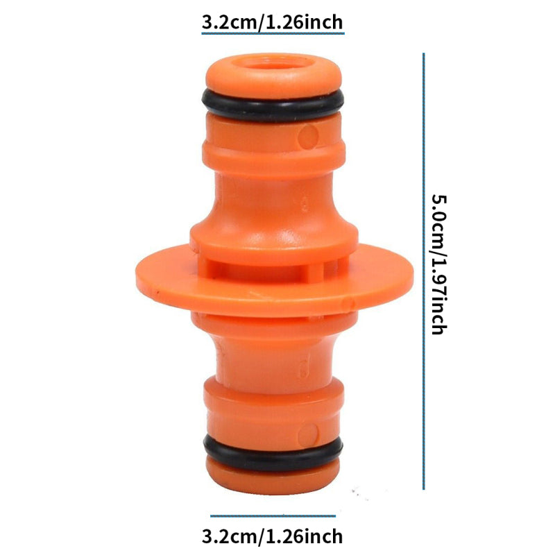 4pcs Double Male Hose Connectors for Garden Hose with Control Valve Switch