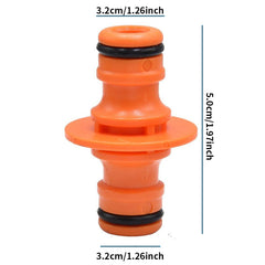 4pcs Double Male Hose Connectors for Garden Hose with Control Valve Switch