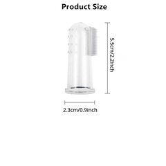 5pc Dog Toothbrushes Soft Pet Finger Toothbrush Bad Breath Tartar Teeth