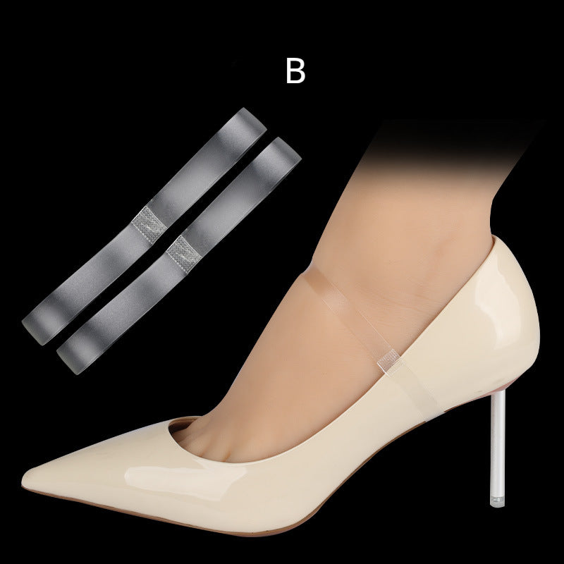 Transparent Anti Drop Heel Rubber Shoelaces