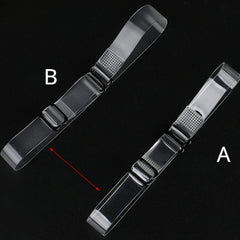 Transparent Anti Drop Heel Rubber Shoelaces