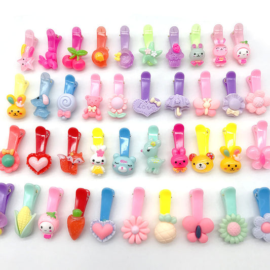 Colorful Animal Flower Hairpins for Girls