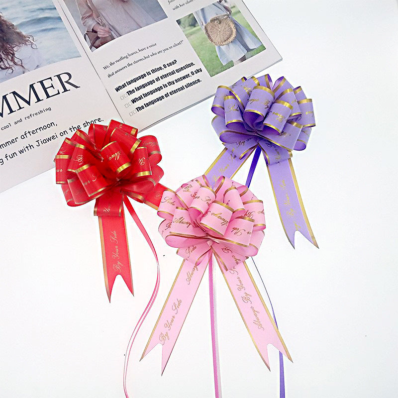 6pcs Pull Bows Gift Basket Decor Birthday Wrap Holiday Office Decor