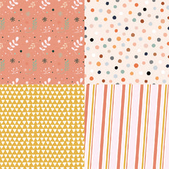 24pcs Forest Fox Pattern Scrapbook Paper Pad for DIY Crafts Journaling