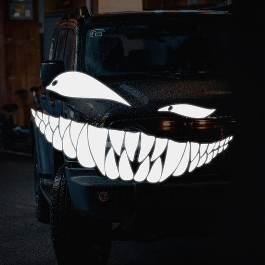 Leant Eyes Bad Smile Car Stickers Motorcycle Decals Funny Auto Body Styling