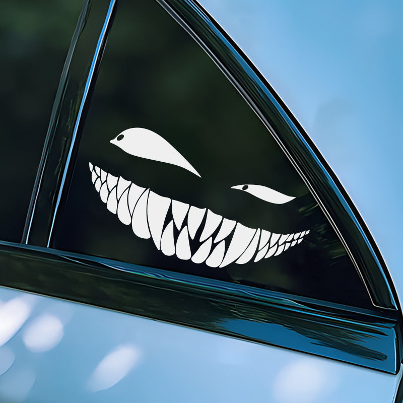 Leant Eyes Bad Smile Car Stickers Motorcycle Decals Funny Auto Body Styling