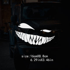 Leant Eyes Bad Smile Car Stickers Motorcycle Decals Funny Auto Body Styling