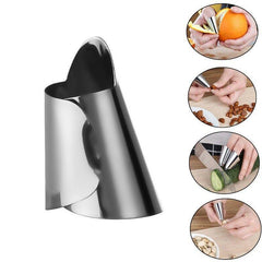Stainless Steel Finger Protector for Safe Cutting Food Kitchen Gadget