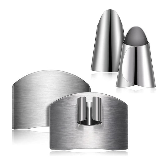 Stainless Steel Finger Protector for Safe Cutting Food Kitchen Gadget