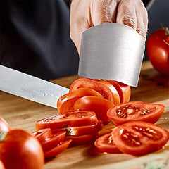 Stainless Steel Finger Protector for Safe Cutting Food Kitchen Gadget