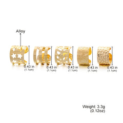 5pcs Geometric Ear Clip Non Piercing Ear Cuff Jewelry