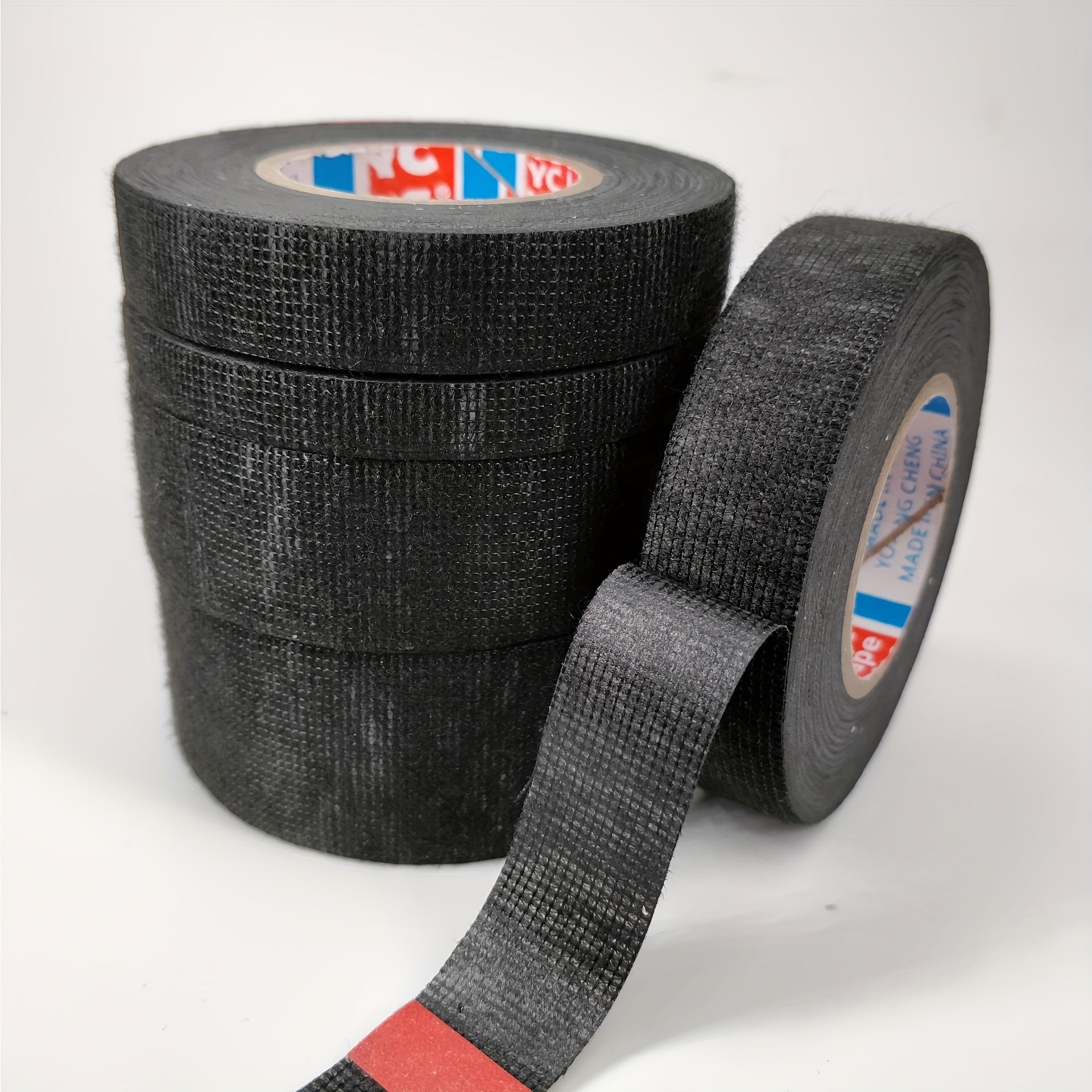 High Temp Adhesive Cloth Tape 15m Cable Harness PVC Car Auto Heat Sound Isol