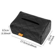 Car Tissue Cover PU Car Tissue Box Leather Toilet Paper Holder Seat Back