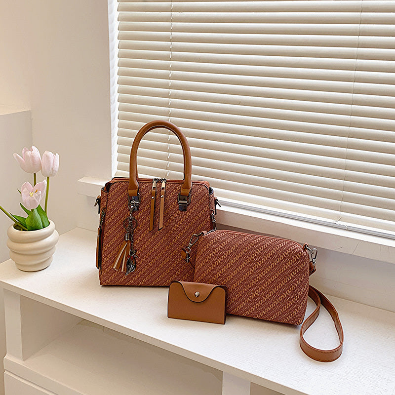3pcs Crossbody Bag Handbag And Coin Purse Set Women's Bags Messenger Bag