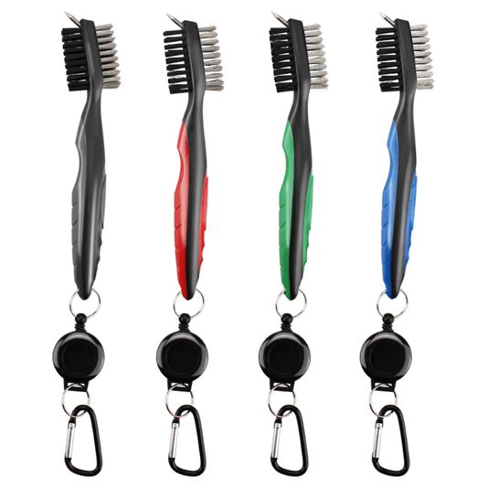 Portable Golf Groove Cleaning Brush for Perfect Spin, Dual Sided