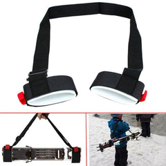 Adjustable Ski Carrier Strap with Cushioned Shoulder Holder