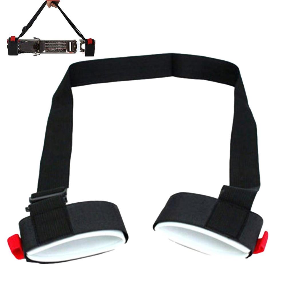 Adjustable Ski Carrier Strap with Cushioned Shoulder Holder