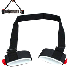 Adjustable Ski Carrier Strap with Cushioned Shoulder Holder