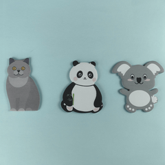 Cartoon Sticky Notes Book Office Small Fresh Sticky Notes Paper 50 Pages