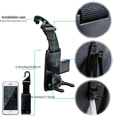 Car Purse Hanger Headrest Hook Holder - Seat Organizer Hook