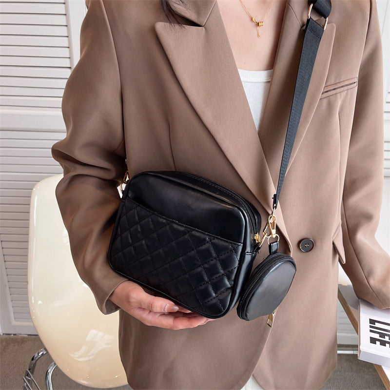 Quilted Crossbody Bag Shoulder Phone Bag Women's Handbag Wallet