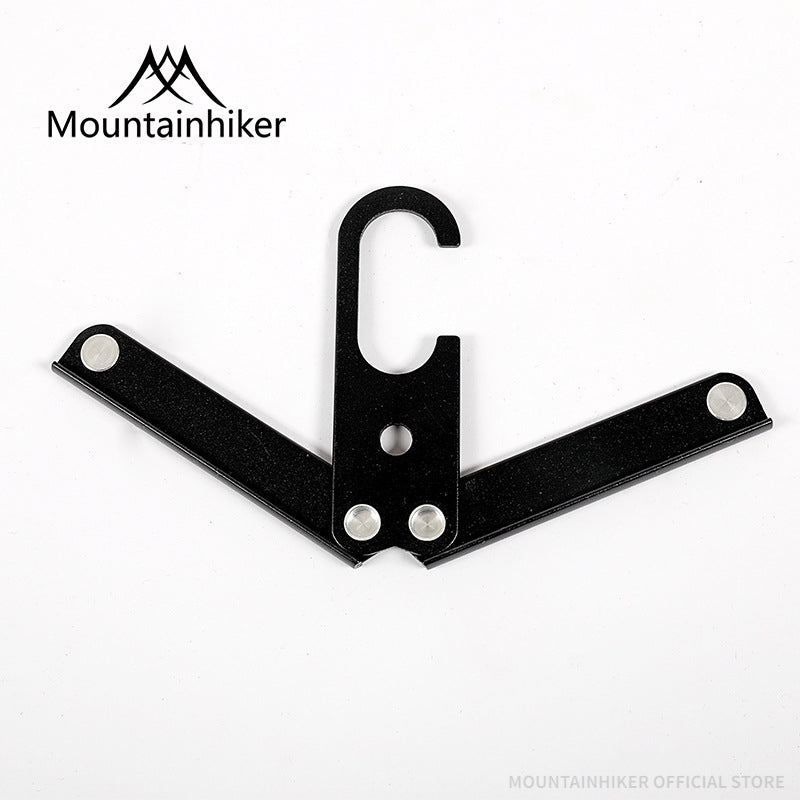 Folding Aluminum Clothes Hanger for Travel and Outdoor Camping