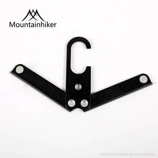 Folding Aluminum Clothes Hanger for Travel and Outdoor Camping