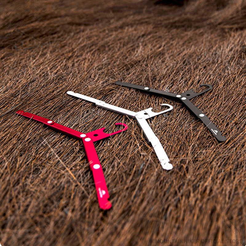 Folding Aluminum Clothes Hanger for Travel and Outdoor Camping